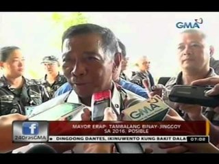 24 Oras: Mayor Erap: Tambalang Binay-Jinggoy sa 2016, posible