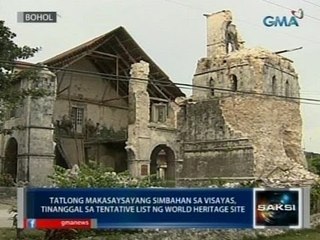 Saksi: 3 makasaysayang simbahan sa Visayas, tinanggal sa tentative list ng World Heritage Sites