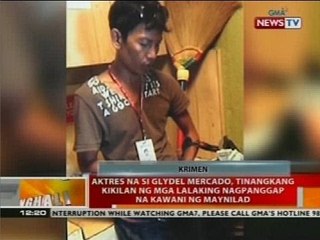 Aktres na si Glydel Mercado, tinangkang kikilan ng mga lalaking nagpanggap na kawani ng Maynilad