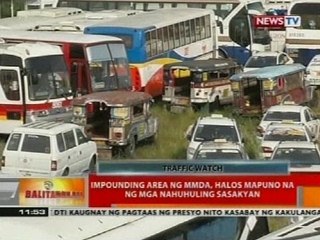 BT: Impounding area ng MMDA, halos mapuno na ng mga nahuhuling sasakyan