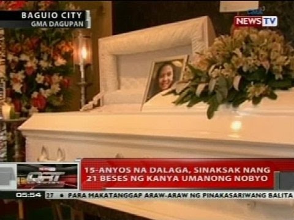 15-anyos na dalaga, sinaksak nang 21 beses ng kanya umanong nobyo