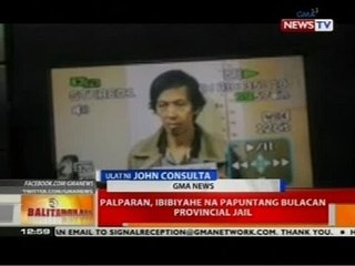 BT: Palparan, ibibyahe na papuntang Bulacan Provincial Jail
