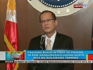 Pangulong Aquino, bukas na raw sa charter change o pag-amyenda sa Konstitusyon