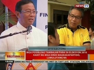 Mga posibleng tambalan para sa eleksyon 2016 kahit ng mga hindi magkakapartido, lumulutang na