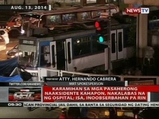 Karamihan sa mga pasaherong naaksidente kahapon, nakalabas na ng ospital