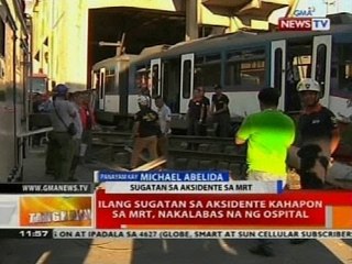 BT: Ilang sugatan sa aksidente kahapon sa MRT, nakalabas na ng opistal