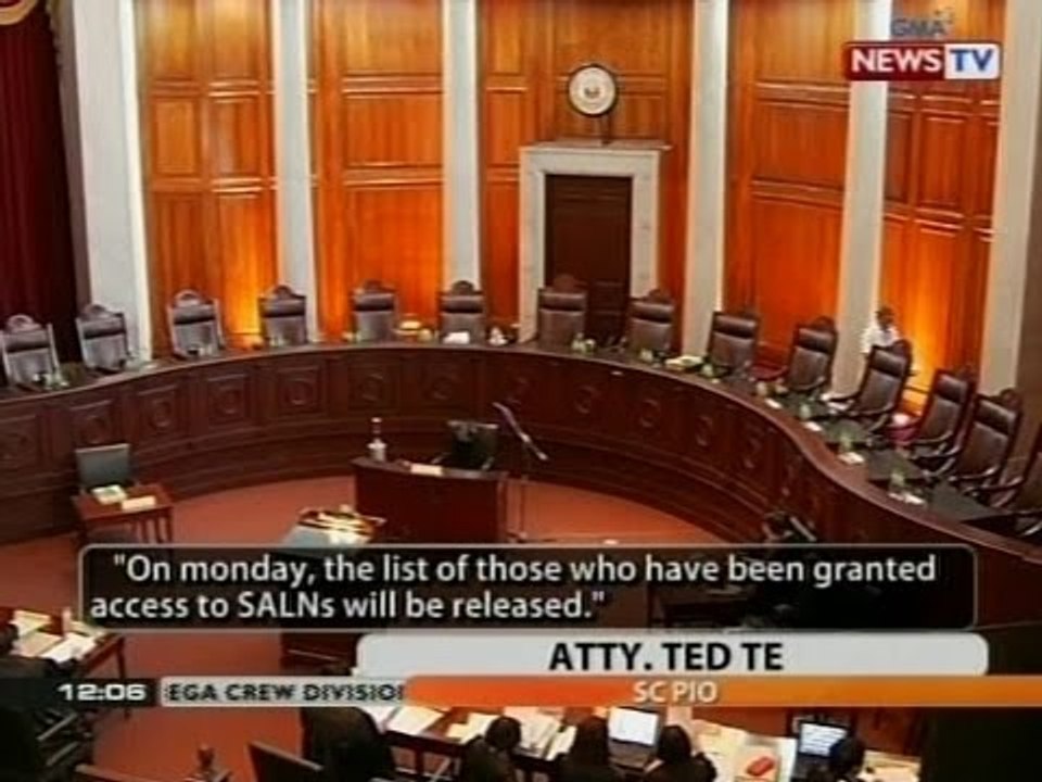 BT: SC, iginiit na transparent ang kanilang mahistrado kaugnay ng kanilang yaman