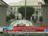 NTVL: Listahan ng mga nabigyan ng access sa SALN ng mga mahistrado, ilalabas bukas ng korte suprema