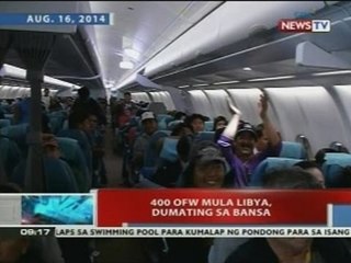 NTVL: 400 OFW mula sa Libya, dumating sa bansa