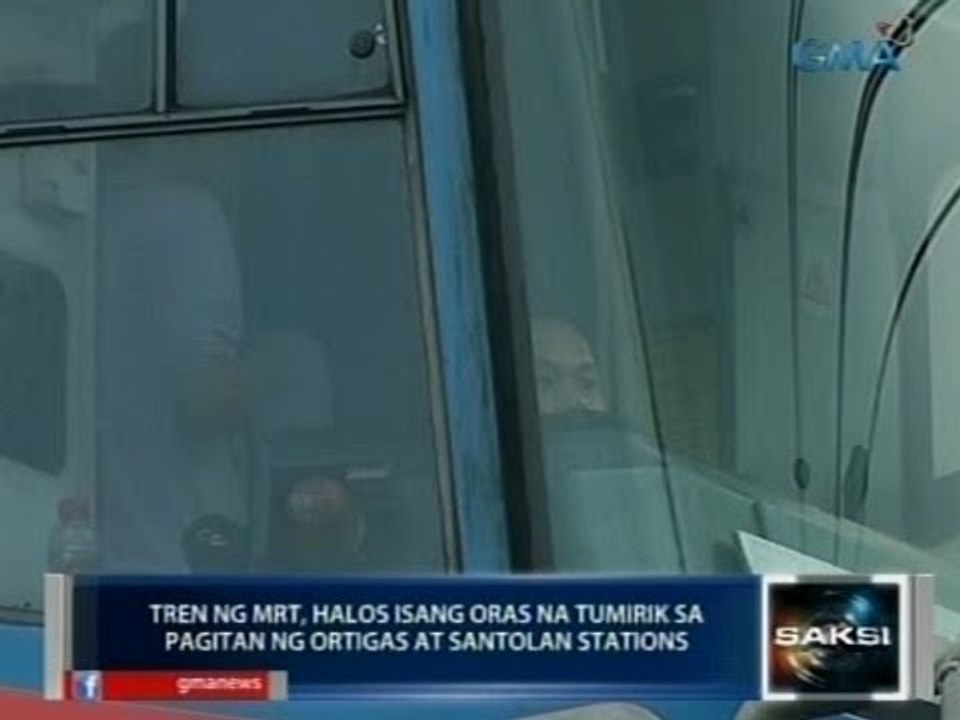 Saksi: Tren ng MRT, halos isang oras na tumirik sa pagitan ng Ortigas at Santolan stations