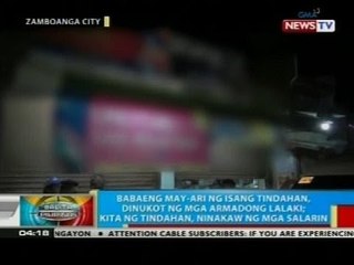 Babae, dinukot ng mga armadong lalaki; pag-aaring tindahan, pinagnakawan pa