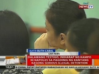Dalawang testigo, iniharap ng kampo ni Napoles sa pagdinig ng kanyang kaso