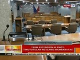 BT: Term extension ni PNoy, tinutulan ng ilang mambabatas