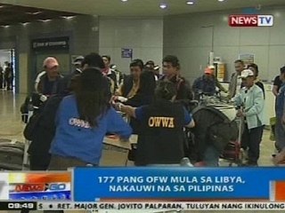 NTG: 177 pang OFW mula Libya, nakauwi na sa PHL