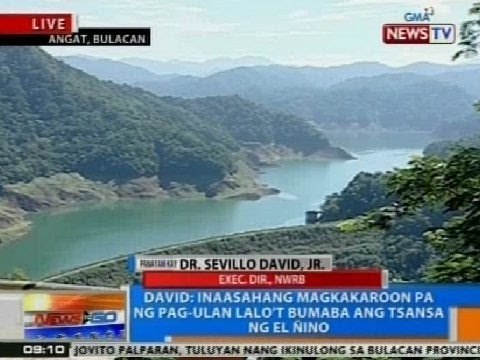 NTG: Panayam kay Dr. Sevillo David, Jr. kaugnay sa posibleng water shortage sa 2015