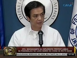 DFA, magsasampa ng diplomatic protest laban sa pamamalagi ng ilang barko ng China sa Recto Bank