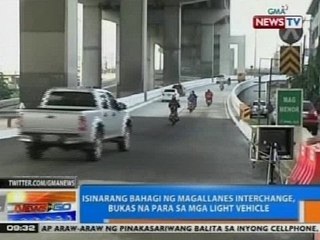 NTG: Isinarang bahagi ng Magallanes Interchange, bukas na para sa mga light vehicle