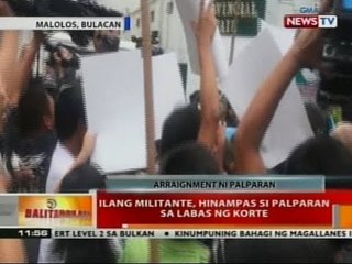 BT: Ilang militante, hinampas si Palparan sa labas ng korte