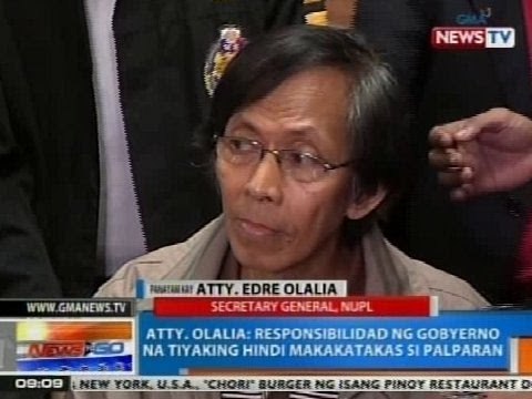 NTG: Panayam kay Atty. Edre Olalia, kaugnay sa paglipat ng piitan ni Palparan