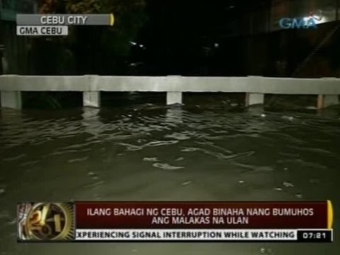 24Oras: Ilang bahagi ng Cebu, agad binaha nang bumuhos ang malakas na ulan