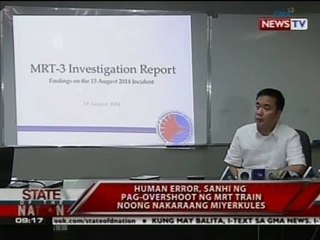 SONA: Human error, sanhi ng aksidente sa MRT noong nakraang Miyerkules