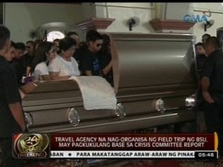 24 Oras: Isa sa mga estudyanteng nalunod sa Madlum River, inilibing na