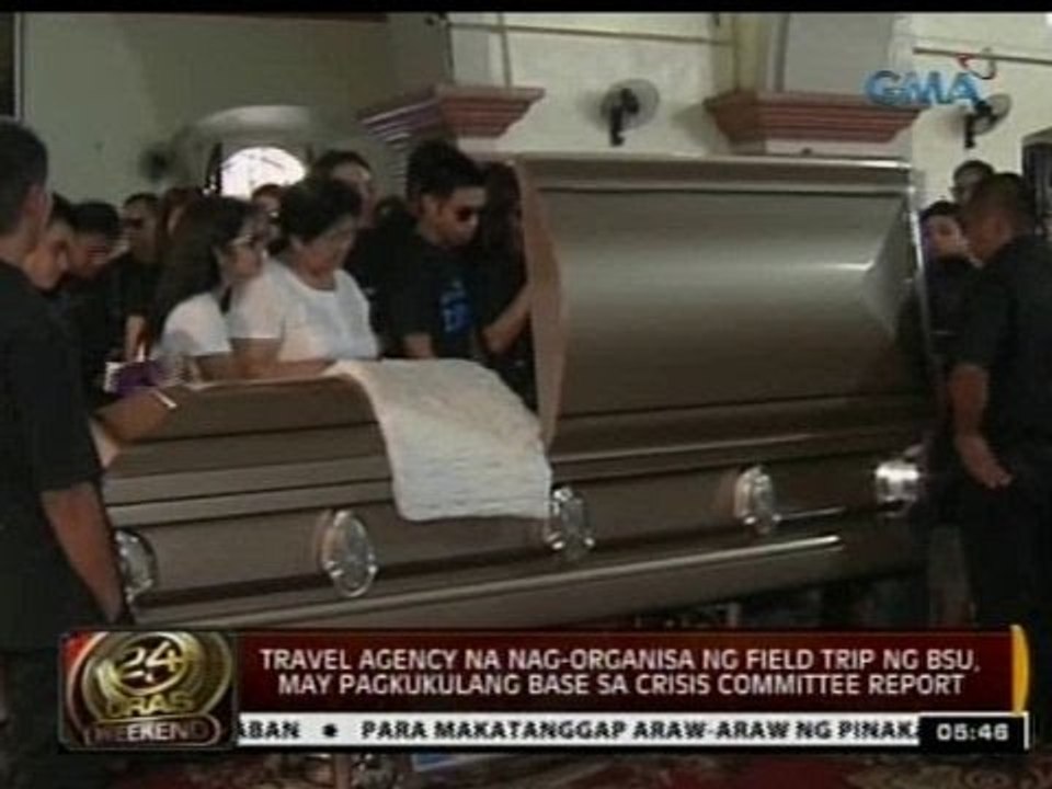 24 Oras: Isa sa mga estudyanteng nalunod sa Madlum River, inilibing na