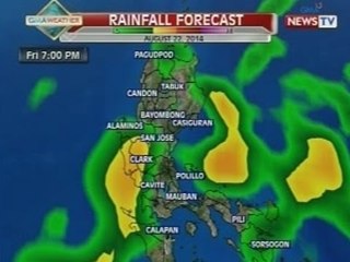 NTVL: Weather update as of 10:52 p.m. (August 21, 2014)