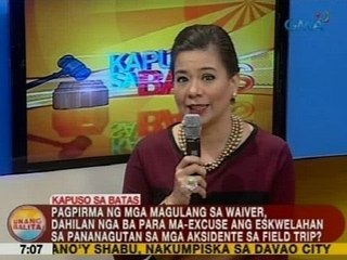 UB: Pagpirma sa waiver, dahilan nga ba para ma-excuse ang eskwelahan sa pananagutan sa aksidente?