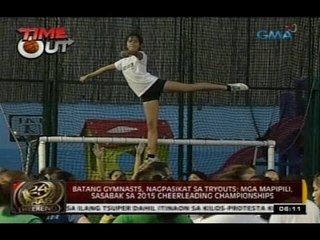 Descargar video: Batang gymnasts, nagpasikat sa open tryouts ng National Cheerleading Championship Team