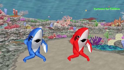 Sharks Cartoons Finger Family Rhymes For Children | Sharks Kids Nursery Rhymes Collection