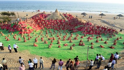 Puri Beach - Odisha, India.