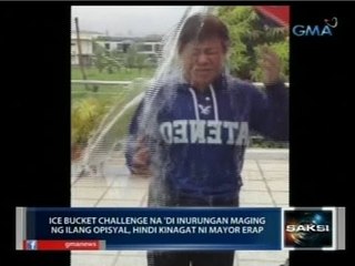 Saksi: Ice Bucket challenge na 'di inurungan maging ng ilang opisyal