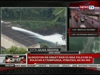 Alokasyon ng Angat Dam sa mga palayan sa Bulacan at Pampanga, ipinatigil na ng NIA