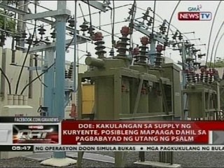 DOE: Kakulangan sa supply ng kuryente, posibleng mapaaga dahil sa pagbabayad ng utang ng PSALM