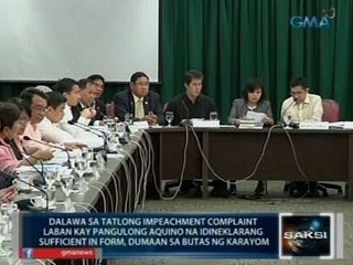 Saksi: 3 impeachment complaint laban kay PNoy, sufficient in form para sa House Justice Cmte.