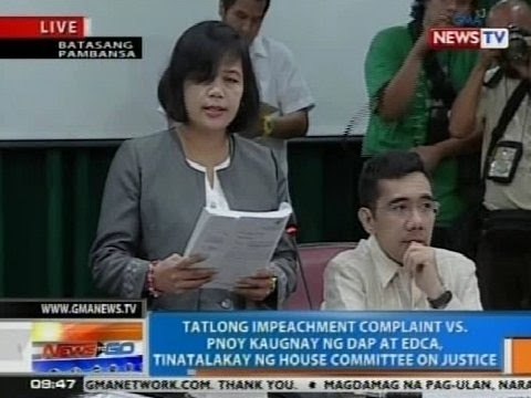 NTG: 3 impeachment complaints vs. PNoy, tinatalakay ng House committee on justice