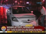 UB: Maraming motorista, naperwisyo sa abot-tuhod na baha sa ilang bahagi ng Maynila