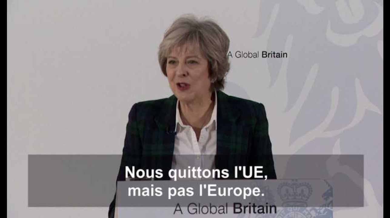 Theresa May : "Nous quittons l'Union européenne, pas l'Europe"