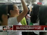QRT: Sen. Grace Poe, nakaranas ng aberya nang sumakay sa MRT