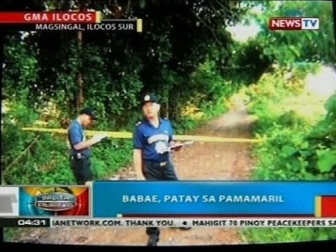 BP: Babae, patay sa pamamaril sa Ilocos Sur