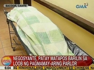 UB: Negosyante, patay matapos barilin sa loob ng pagmamay-aring parlor sa Cavite