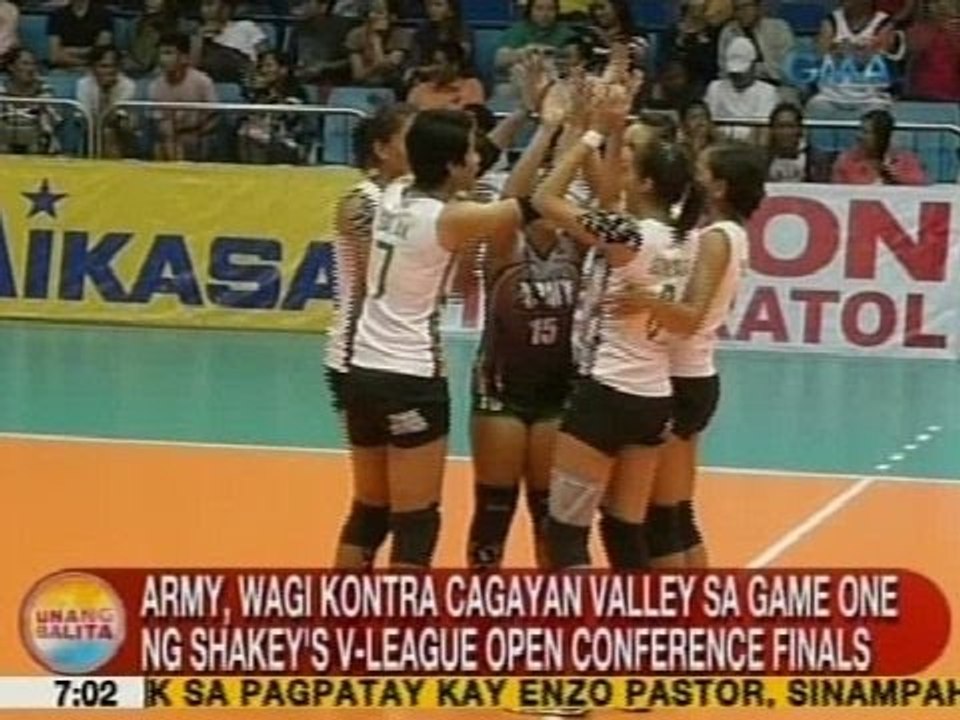 UB: Army, wagi vs. Cagayan Valley sa Game 1 ng Shakey's V-League open conference finals