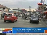 NTG: Klase sa lahat ng antas sa Cavite, suspendido ngayong Huwebes