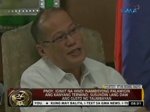 PNoy, iginiit na hindi niya inambisyong palawigin ang kanyang termino