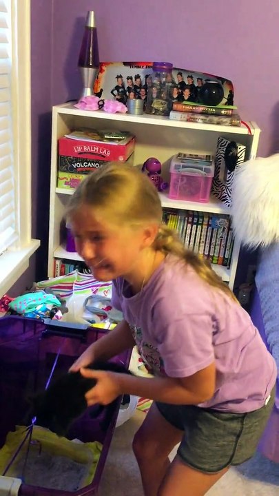 Lovely Kid When She Receives Big Present Ever