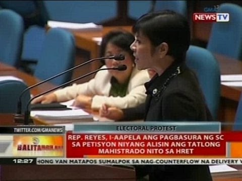 Rep. Reyes, i-aapela sa SC ang pagbasura sa petisyon niyang alisin ang 3 mahistrado sa HRET