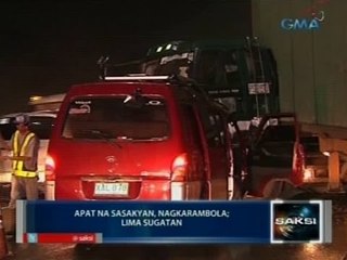 Saksi: Apat na sasakyan, nagkarambola; lima sugatan
