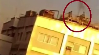 UFO in Tehran, Iran under Artillery Fire 1/16/2017