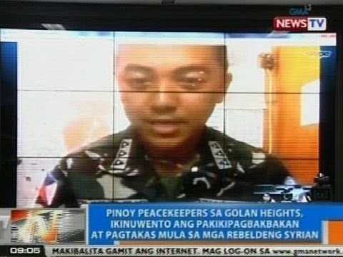 NTG: Pinoy peacekeeper, ikinuwento ang pakikipagbakbakan at pagtakas mula sa rebelde
